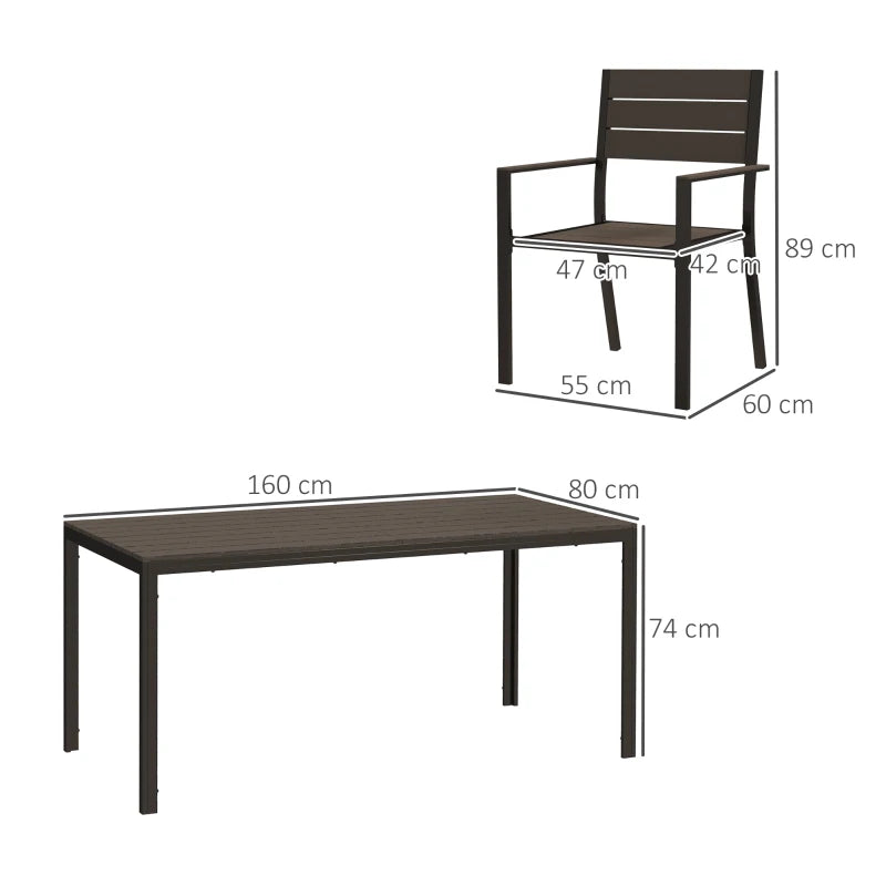 Outsunny 7-teiliges Gartenset
