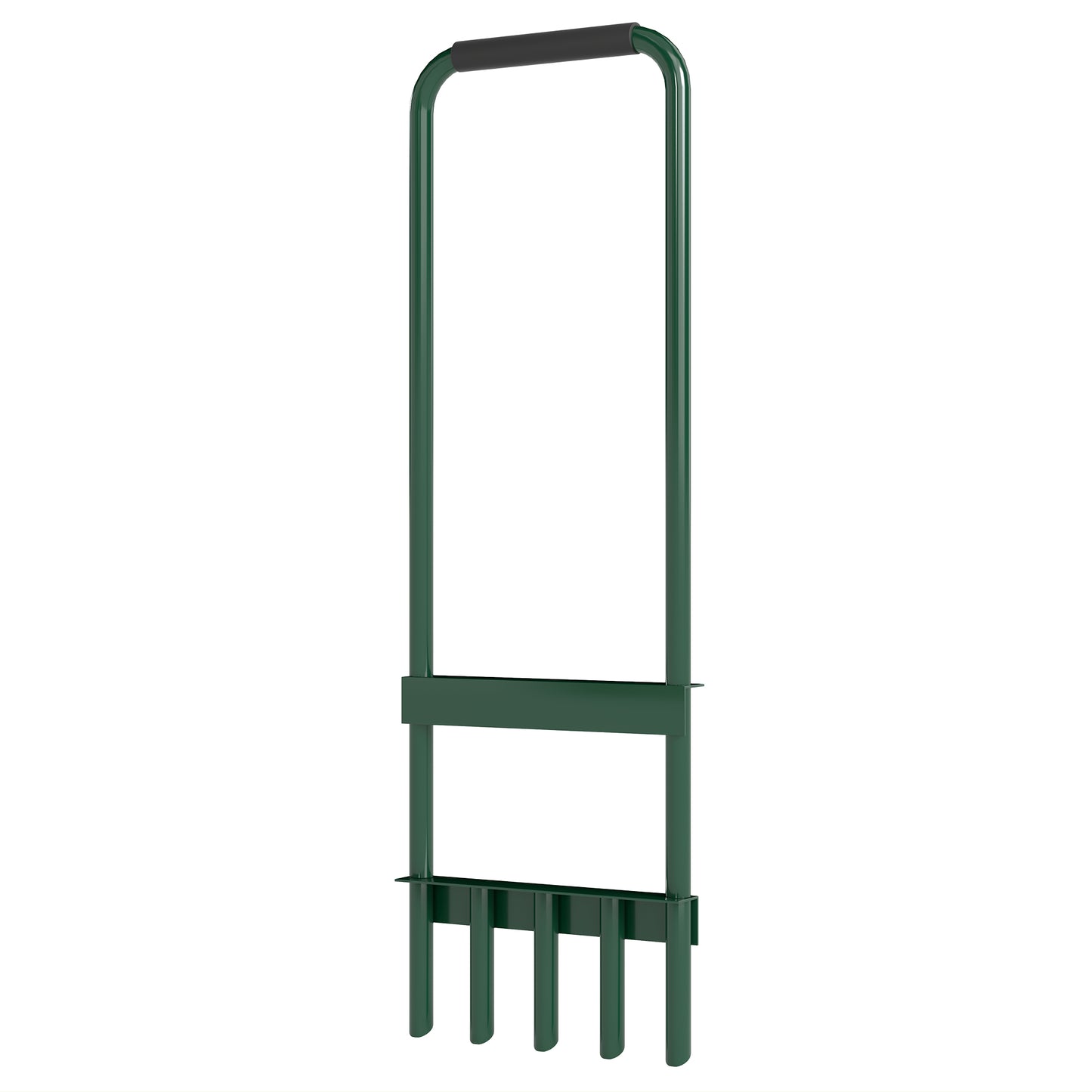 Outsunny Gazonbeluchter, 30 cm breed, handmatige gazonbeluchter met antislip handvat voor tuinen en erven, donkergroen
