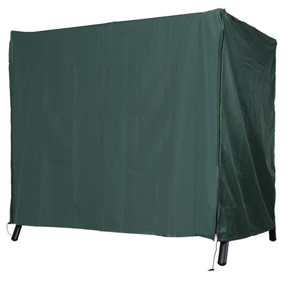 Outsunny Hollywood Schaukelabdeckung für 3-Sitzer, wasserabweisend, winterfest, UV-beständige Plane, reißfestes 420D Oxford-Gewebe, 177 x 114 x 152 cm, dunkelgrün