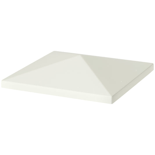 Outsunny 3 x 3 m Ersatz-Pavillonabdeckung, Pavillonabdeckung, mit Ablauflöchern, UPF 30+, hellgrau