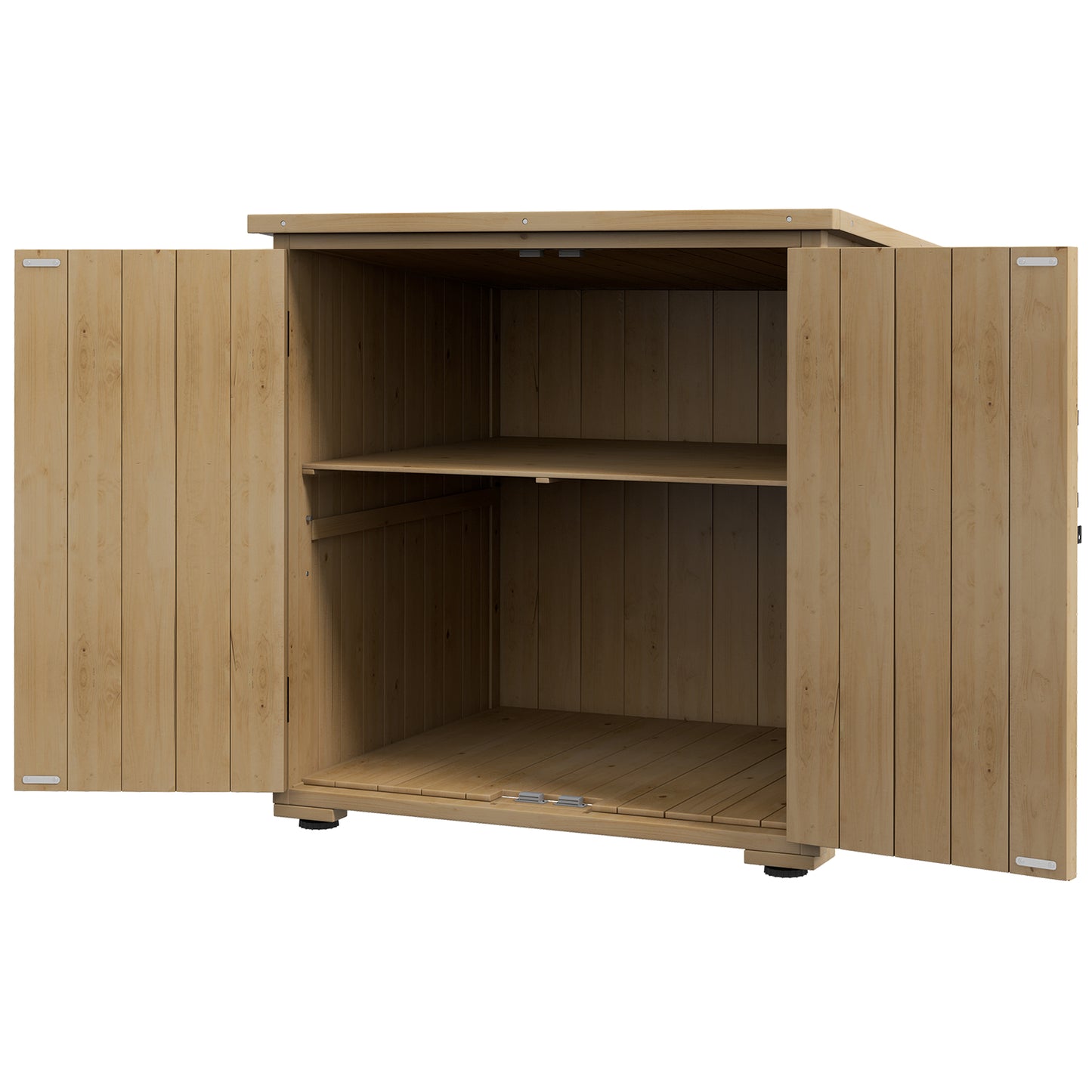 Outsunny Buitenopbergbox, Tuinbox, Kussenbox, Weerbestendig, Asfaltdak, 77,5 cm x 88 cm x 90 cm, Donkergrijs
