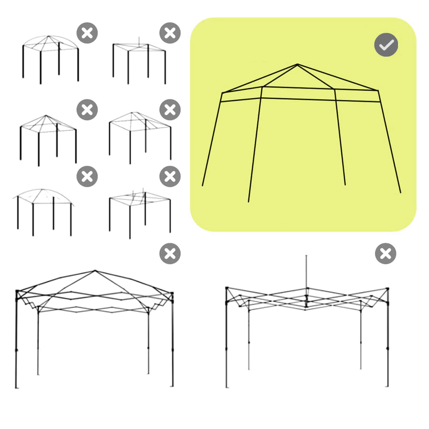 Vervangende luifel voor Outsunny Gazebo, vervangend zeildoek voor 3 x 3 m tuingazebo, vervangende luifel voor tuintent, UPF50+, Oxford-stof, lichtgrijs