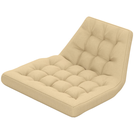 Outsunny zitkussen, buitenzitkussen voor hangmanden en schommelstoelen, gestoffeerd buitenkussen, beige