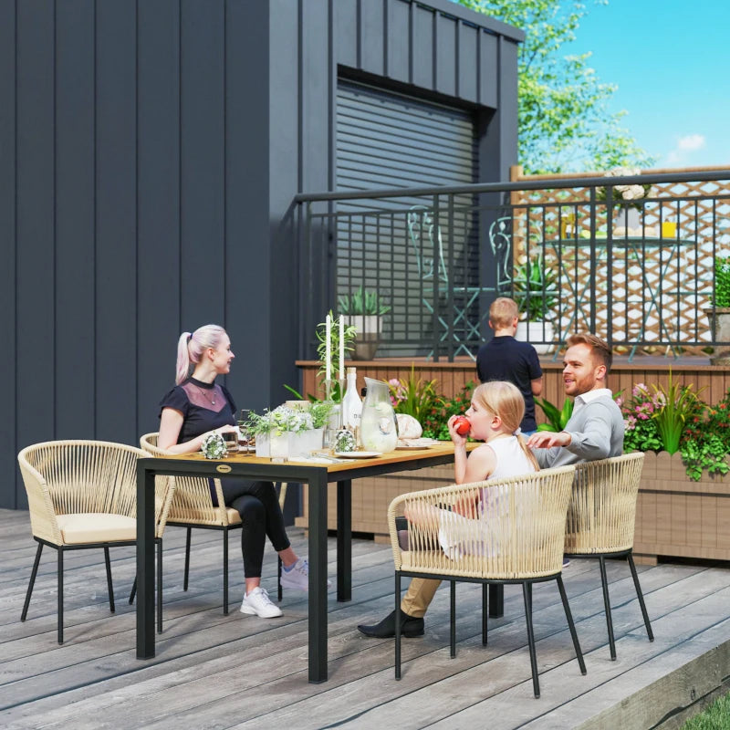 Outsunny 5-delig tuinmeubelset