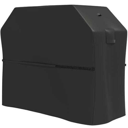 Outsunny BBQ-grillhoes met klittenbandsluiting, zwart, 147 x 61 x 122 cm