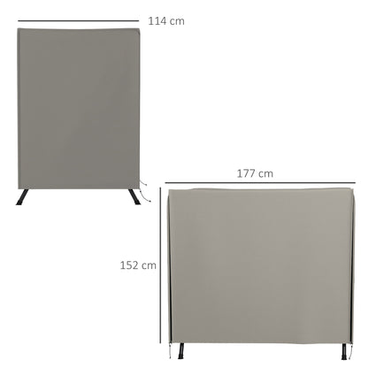 Outsunny beschermhoes voor Hollywood schommel, scheurvast, waterdicht, stofdicht, polyester, 177 x 114 x 152 cm, grijs