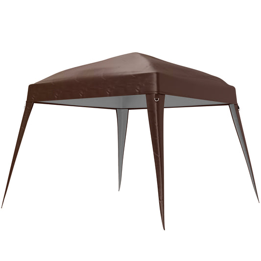 Ersatzdach für Outsunny-Gartenpavillon, Ersatzplane für 3 x 3 m großen Gartenpavillon, Ersatzdach für Gartenzelt, UPF 50+, Oxford-Gewebe, Kaffeebraun
