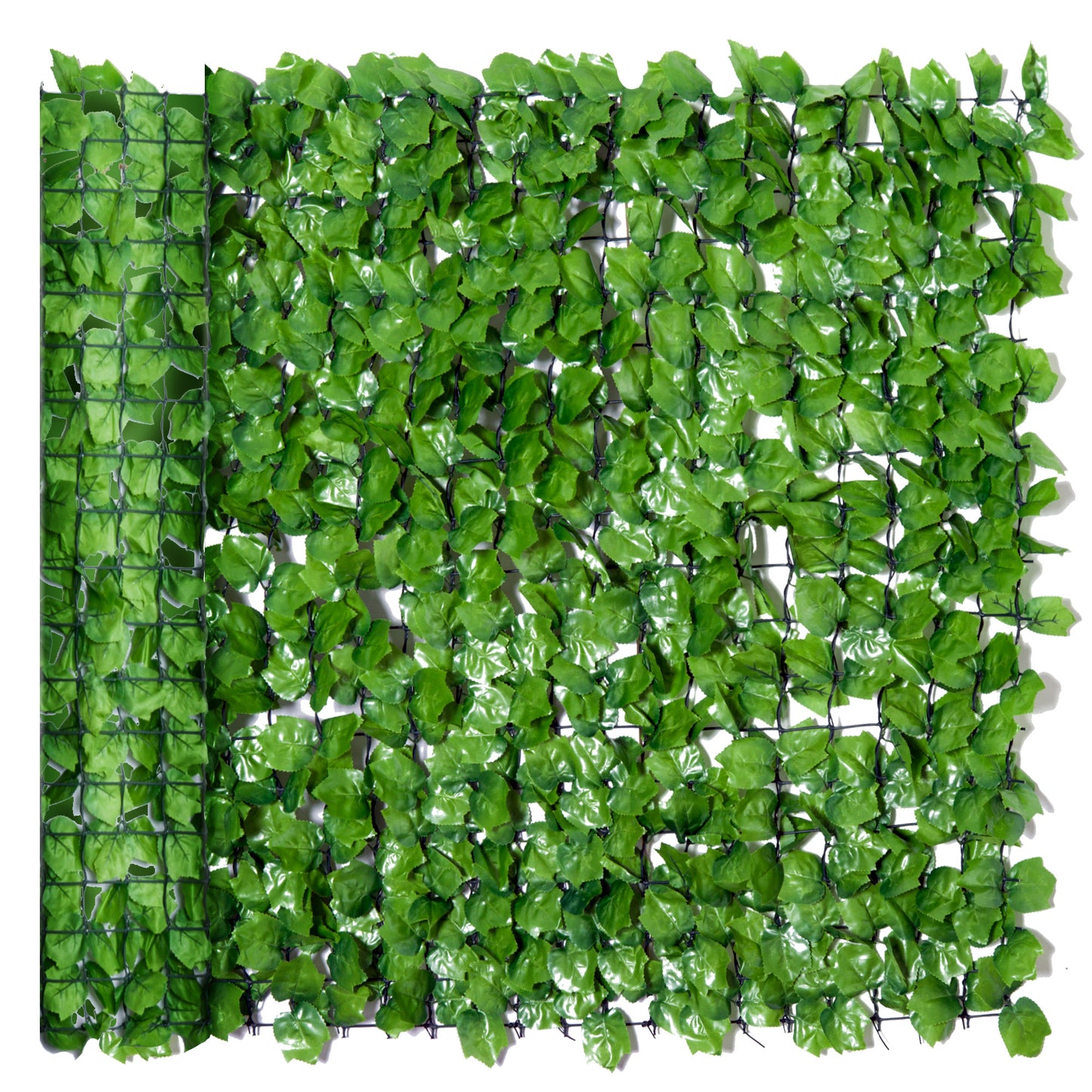 Outsunny Kunsthaag Privacyscherm, UV-beschermd, Privacyscherm met Bladeren, Haagomheining, 300 x 100 cm, Groen