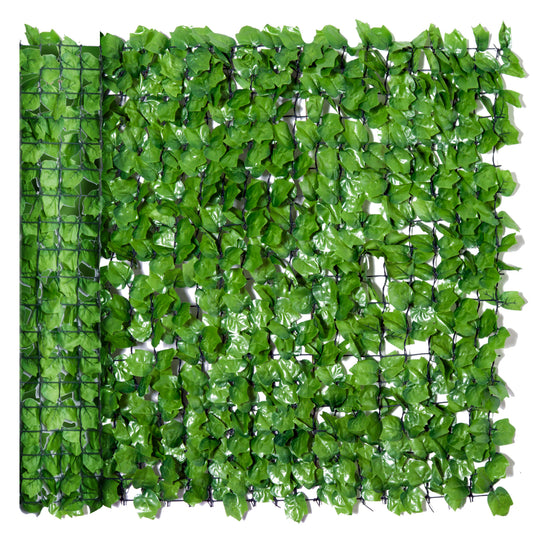 Outsunny Künstlicher Sichtschutz mit Blätterdesign, UV-geschützt, 300 x 100 cm, Grün